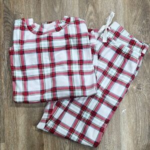 Auden Red and White Plaid Pajama Set
